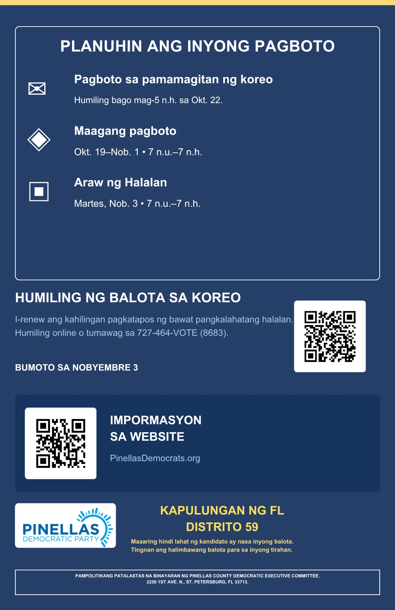 Kapulungan ng Florida — Distrito 59 — Likod