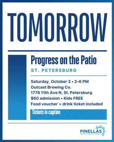 Progress on the Patio St. Petersburg fundraiser — October 3, 2026