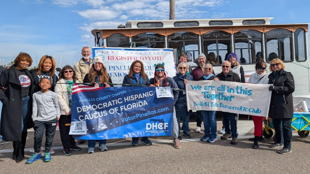 Community members and local clubs gathered at the St. Petersburg MLK Parade.